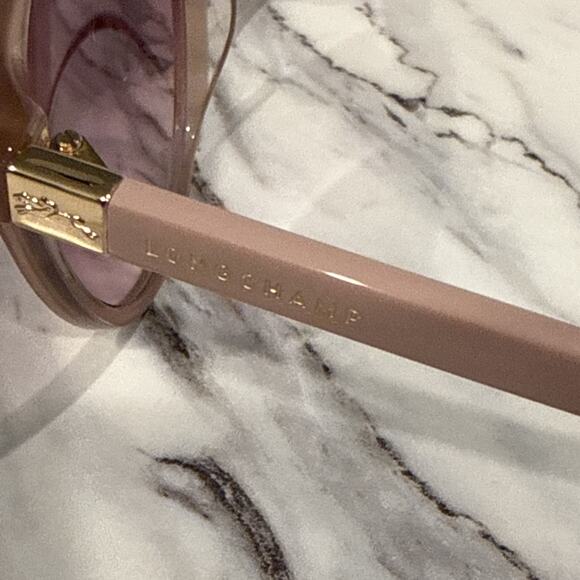 Longchamp Pink Sunglasses with Rose Lenses LO 658S 272 - Picture 5 of 9